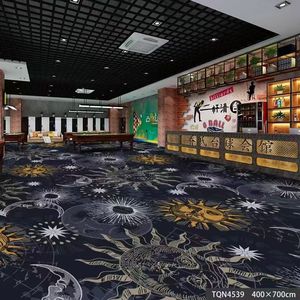 Rollo de alfombra de nailon con patrón Floral moderno personalizado para revestimiento de suelo de oficina, hotel o hogar - Product Image 3