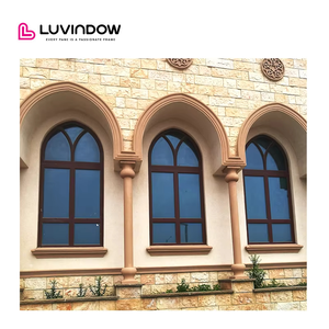 Cửa Sổ Hình Vòm Thiết Kế Cửa Sổ Tròn Bằng Nhôm Trang Trí Giá Nhà Máy Cách Âm Hiện Đại - Product Image 2