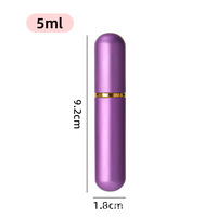 Inhalateur d'aromathérapie pour spa, clinique, studio de massage, bâton nasal vide rechargeable avec revêtement en verre, coque en aluminium