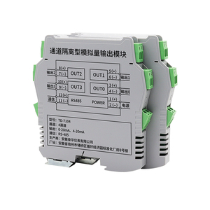 Module de sortie analogique isolé à 4 canaux 0-20mA 4-20mA RS485 MODBUS RTU Isolation 2500V Module de contrôle industriel - Product Image 2