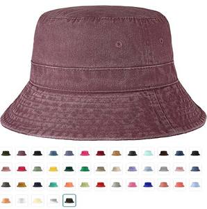 Nuevos sombreros de pescador personalizados para hombres y mujeres, protección solar de Color puro, viaje, vacaciones, sombrero de ala ancha, protección solar de verano - Product Image 6