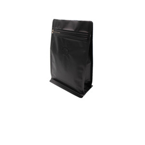Personnalisé Noir Mat Mylar À Soufflet Scellé Sous Vide Café Gourmand <span class=keywords><strong>Met</strong></span> en Sac Avec la Valve Et le Zip-Lock" - Product Image 3