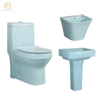 Ensemble WC complet en céramique blanche, à poser au sol, pour salle de bain, vente en gros à prix abordable