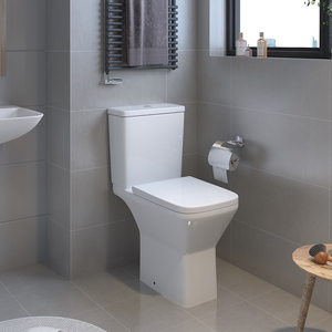 Nuovo Design di WC a Pavimento, Sanitari Moderni in Ceramica a Due Pezzi per Bagno - Product Image 2