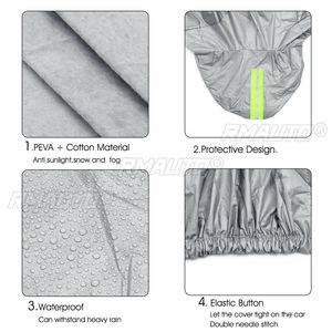 Housse de voiture imperméable 4,85x1,85x1,8m, intérieur/extérieur, protection complète contre le soleil, les UV, la neige et la poussière, universelle pour berline et SUV - Product Image 2