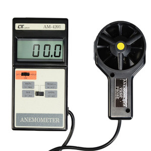 AM4201 เครื่องวัดความเร็วลมแบบดิจิตอลพร้อมเซ็นเซอร์ระยะไกลจอแสดงผล LCD บันทึกข้อมูล เครื่องทดสอบความเร็วลม HVAC แบบพกพา - Product Image 1