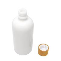 Botol Plastik Putih, Losion Air Esens, 15Ml 30Ml 4Oz 5Oz dengan Tutup Bambu