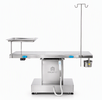 Table dentaire vétérinaire électrique OSCAT, table de traitement chirurgical pour clinique vétérinaire en acier inoxydable, modèle ET-5