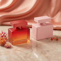 Flacon de parfum en verre givré de luxe personnalisé Anding Wholesale Design, rectangulaire, 30 ml, 100 ml