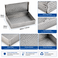 Boîte de stérilisation en acier inoxydable perforé sur mesure 304 316, plateau de désinfection médical, panier de stérilisation pour autoclave