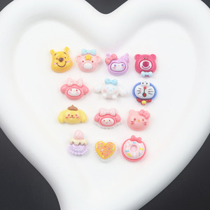 Novos Desenhos Animados Resina Acessórios Handmade Diy the Cute Winnies Nail Charme Poohs Hellokitties Nail Charms - Product Image 1