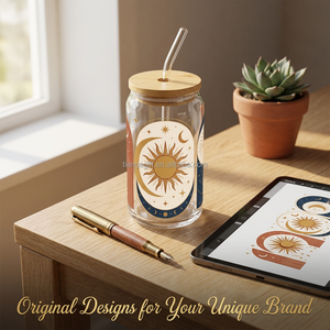 Adesivi UV DTF Personalizzati per Tazze da 16oz, Involucri con Logo Personalizzato, Fornitore OEM ODM di Trasferimenti 3D a Sfregamento, Produzione in Serie - Product Image 4