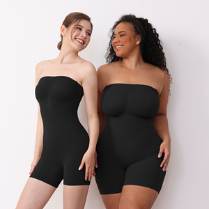 Body gainant taille haute pour femme, effet ventre plat, avec bretelles amovibles, idéal pour robes, combinaisons et post-partum - Product Image 1
