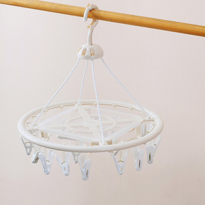 Round Shape Plastic Laundry Clip and Drip <strong>Hanging</strong> <strong>Dryer</strong> with 20 Pegs for <strong>Socks</strong> and Underwear Drying - Product Image 5