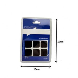Bande adhésive carrée autocollante robuste 25x25 mm, sans trace, en nylon, pour fixation de chaussures et points Velcro - Product Image 1