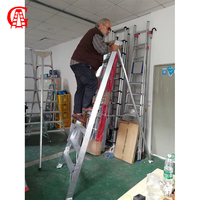 Trípode de aluminio ajustable para jardín, escalera de recolección de huerto, para fruta
