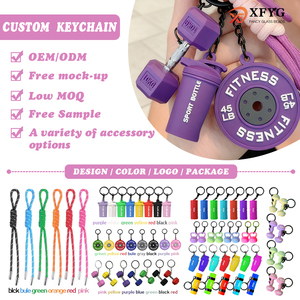 Tùy Chỉnh Dễ Thương <span class=keywords><strong>Mini</strong></span> Keychain Túi Purse Charms Quả Tạ Trọng Lượng Quà Tặng Cho Người Đàn Ông Tập Thể Dục Phụ Nữ Silicone Phòng Tập Thể Dục Keychain Phụ Kiện - Product Image 2