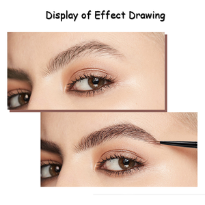 Tinte de cejas para cejas, lápiz de cejas para cejas, resistente al agua, color marrón oscuro y dorado, bajo pedido, OEM - Product Image 4
