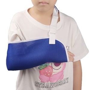 Children's Forearm <b>Sling</b> With Elbow Strap <b>Shoulder</b> Support Breathable Mesh For Arm Clavicle Fracture Fixation Pink Version - Product Image 4