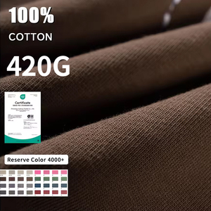 OEM 420 GSM Heavyweight Cotton Oversized Hoodie Custom logo Printing Embroidery Streetwear <b>Pullover</b> Blank Design <b>for</b> <b>Men</b> Hoodie - Product Image 4