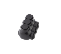 Conectores de Cable Eléctrico Negros UL QMS-S2-0-3, Conectores Multi-Tap Aislados, Terminales LUG de Entrada de un Solo Lado, UL y No UL