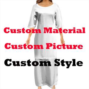 Recién llegados, ropa personalizada de la isla del Pacífico, conjunto de Samoa Tribal Polinesia Puletasi Ptaha, Top largo y faldas para mujer, conjuntos de 2 piezas - Product Image 5