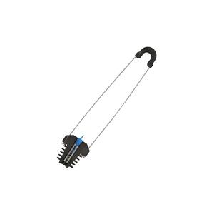Collier de serrage métallique haute tension pour câble, résistant aux intempéries, pour ligne aérienne, collier de serrage à coin pour câble de descente - Product Image 3