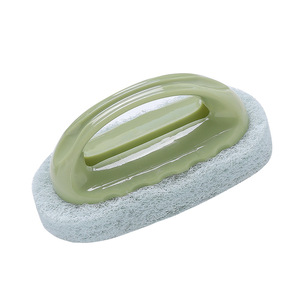 HeDouY Cleaning <b>Brush</b> With Handle Sponge For Bathroom Tile And Bathtub - Product Image 5