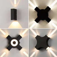 Lampe murale LED moderne et simple, indice de protection IP65, utilisation en extérieur, étanche, alimentation AC, projecteurs pour couloir, escalier, murs de chambre, hôtels, 6000K