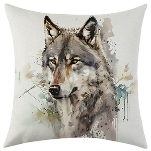 Funda de almohada con estampado animal, cuadrada, 45x45cm, lavable, estilo nórdico, para decoración de sofá de sala de estar - Product Image 3