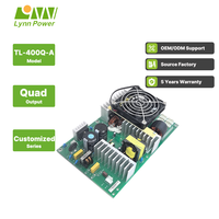 Alimentation électrique à découpage AC-DC Lynn Power personnalisée, haute stabilité, efficacité 85%, TL-400Q-A, 400W, quadruple sortie, entrée 176-264VAC