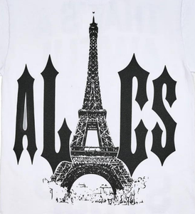 ALOCS 高品质埃菲尔铁塔 T 恤，夏季透气，destodubb 100%棉定制嘻哈男士 T 恤 - Product Image 4