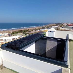 Cubierta <span class=keywords><strong>de</strong></span> Patio Eléctrica con Sensor <span class=keywords><strong>de</strong></span> Lluvia Automático, Sistema Impermeable <span class=keywords><strong>de</strong></span> Aluminio con Rejillas, Techo Retráctil Tipo Pérgola <span class=keywords><strong>para</strong></span> Terraza - Product Image 3