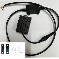 Luz LED para Parrilla Central de Coche, Foco Láser Oculto, Foco Matricial de Doble Color, Lámpara de Carretera 8V