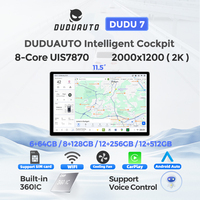 DUDUAUTO A7870 Octa Core 12+512G Autoradio universel sans fil CarPlay Android Auto DAB+ 2K QLED Double bande GPS DSP CE 2 Din