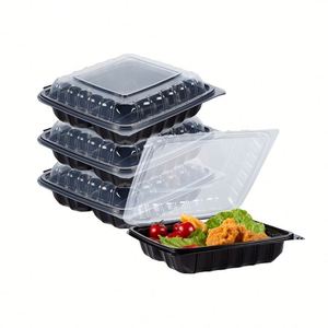 Boîte à repas jetable à clapet en MFPP pour la préparation des repas à emporter – Contenants alimentaires portables en plastique - Product Image 5