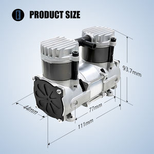 מדחס אוויר שקט 0.8 ק\\\"ג ללא שמן, משאבת אוויר קלה DC12V ללא שמן למכשיר אינהלציה - Product Image 4