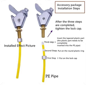 Hiện Đại Duy nhất-lỗ trực tiếp nước uống vòi nước gốm van Lõi lọc RO nước bọt xà bông tap cho những nơi công cộng - Product Image 4
