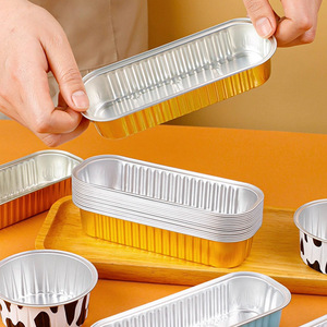 Aluminum Foil Bowls Rectangle High Temperature Resistant Reusable For Air Fryer Oven Microwave Safe Food Grade - Product Image 2