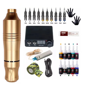 Professional Aluminum Alloy Rotary Tattoo Machine Set with Needle Cartridges for Makeup Body Art Use - Product Image 1