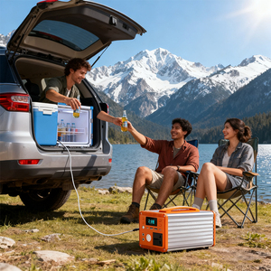 Nouvelle Station d'Énergie Portable LiFePO4 Originale à Onde Sinusoïdale Modifiée, Sortie CA 220V, 2 Ports DC, 2 Ports Type-C, Entrée Solaire 18W, 2500W - Product Image 5