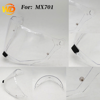 Pour casque LS2 MX701 - Visière de casque photochromique colorée anti-UV et couvercle de protection pour lentilles de casque de moto