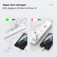 Chargeurs GaN 45W Adaptateur de voyage Chargeur mural rapide pour téléphone portable Quick 25 20Watt Double UAB-C PD Charging pour iPhone Xiaomi