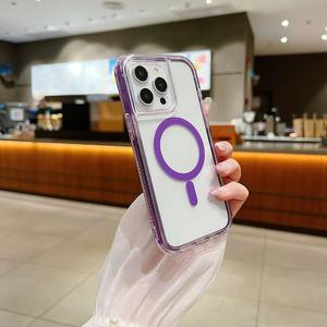 2 in 1 Bundle <strong>Transparent</strong> Magnetic Phone Case Big Camera Hole Hard <strong>Casing</strong> for <strong>iPhone</strong> 15 Pro Max Crystal clear Covers - Product Image 6