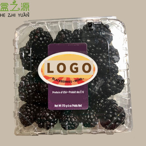 Caja de Embalaje de Plástico Transparente Personalizada para Frutas Frescas, Verduras, Arándanos, Fresas, Naranjas y Manzanas - Product Image 5