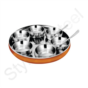 L'ensemble de table est idéal pour servir le dîner et convient à un usage quotidien vaisselle en acier inoxydable ensemble de 9 pièces - Product Image 1