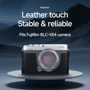 Étui en cuir de vache véritable <span class=keywords><strong>pour</strong></span> <span class=keywords><strong>appareil</strong></span> <span class=keywords><strong>photo</strong></span> <span class=keywords><strong>Fujifilm</strong></span> X-E4, couvercle inférieur doublé de flanelle avec 1 an de garantie, styles multiples de 63g - Product Image 2
