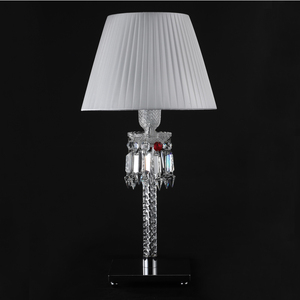 Lámpara <span class=keywords><strong>de</strong></span> Mesa <span class=keywords><strong>de</strong></span> Cristal Moderna y Lujosa, Iluminación Elegante para Dormitorio, Escritorio, Mesita <span class=keywords><strong>de</strong></span> Noche, Lámpara <span class=keywords><strong>de</strong></span> Lectura, Lámparas Decorativas <span class=keywords><strong>de</strong></span> Cristal Transparente para Hotel - Product Image 3
