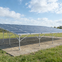 Système de montage solaire au sol Agri-PV à haute clarté au sol, personnalisé OEM pour ferme solaire agricole, support PV en aluminium anodisé