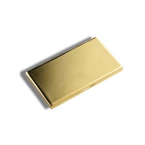 Custom Upscale Double Sides Gold Golden Shell <b>Rectangle</b> Folding Metal Make up <b>Mirror</b> With Logo - Product Image 5
